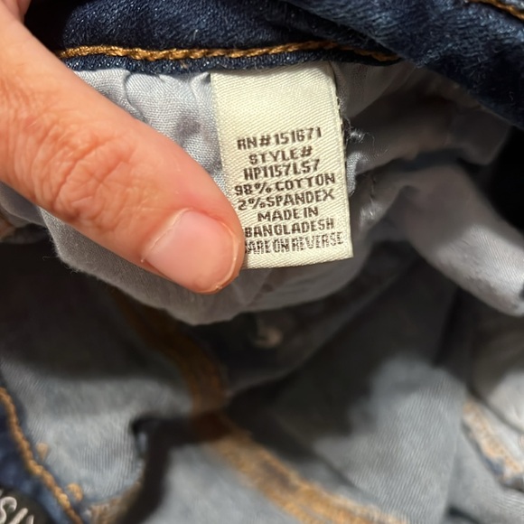 Hot Kiss Highrise Skinny Ankle Distressed Raw Hem Jeans Size 9 - Picture 6 of 9